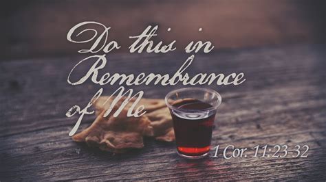 do this in remembrance of me kjv